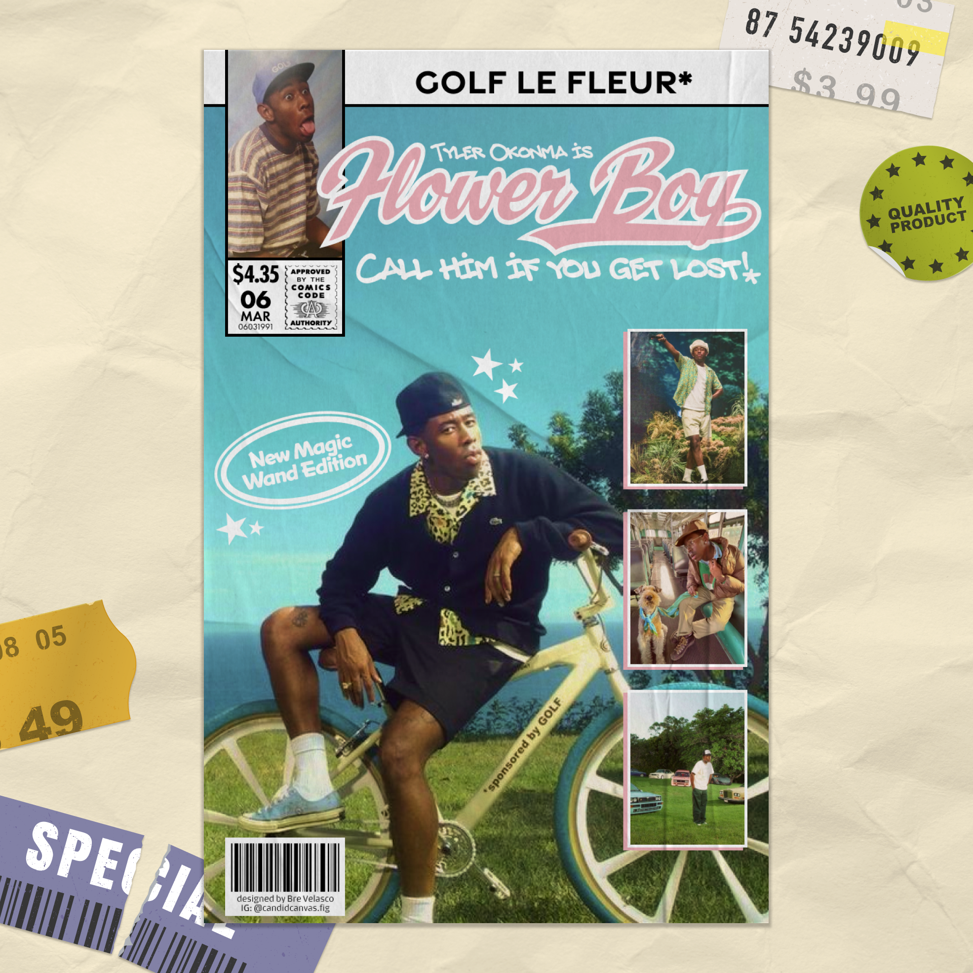 Tyler, the Creator comic book cover poster